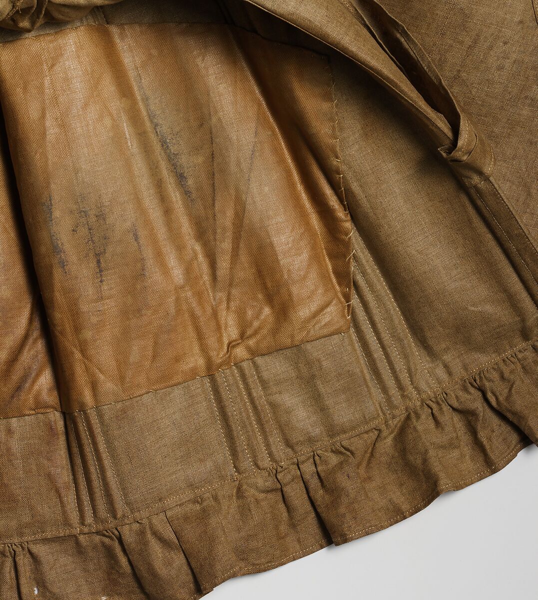 Sunbonnet, linen, American