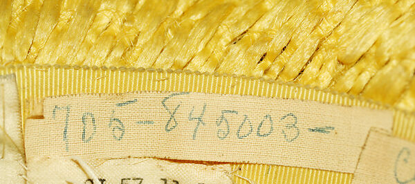 Hat, Sally Victor (American, 1905–1977), straw, silk, American