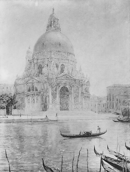 The Salute at Noon (Santa Maria Della Salute), Walter Launt Palmer (American, Albany, New York 1854–1932 Albany, New York), Watercolor on paper, American 