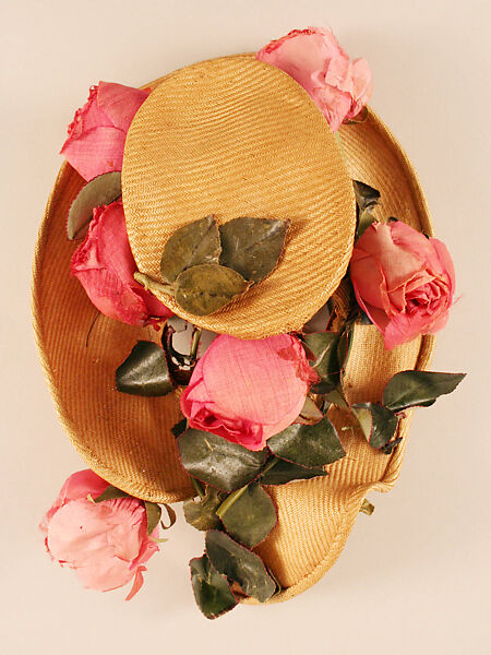 Hat, Suzanne et Roger (American, 1943–1944), straw, French