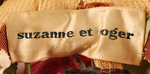 Hat, Suzanne et Roger (American, 1943–1944), straw, French