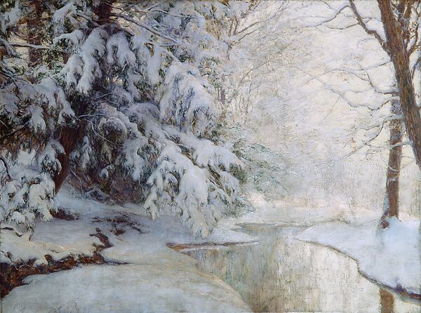 Silent Dawn, Walter Launt Palmer (American, Albany, New York 1854–1932 Albany, New York), Oil on canvas, American 