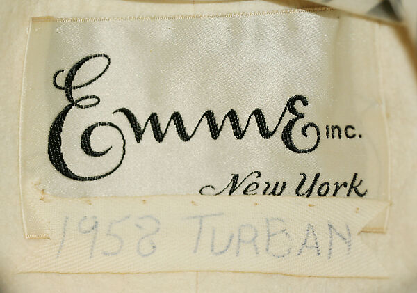 Turban, Emme, Inc., silk, American