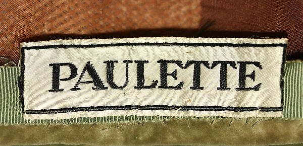 Accessory set, Paulette (French), (a, b) silk, metal; (d) silk, wool, French