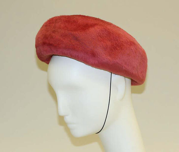 Hat, Bonwit Teller &amp; Co. (American, founded 1907), wool, American 