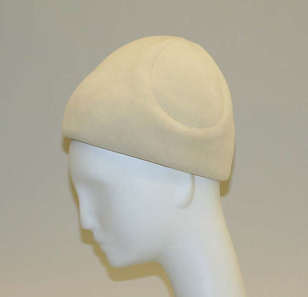 Hat, Bergdorf Goodman (American, founded 1899), wool, synthetic fiber, American 