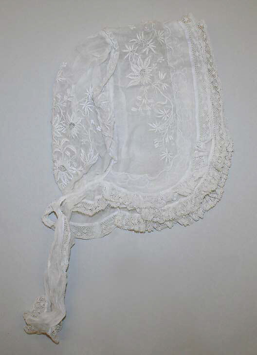 Bonnet, cotton, American or European 