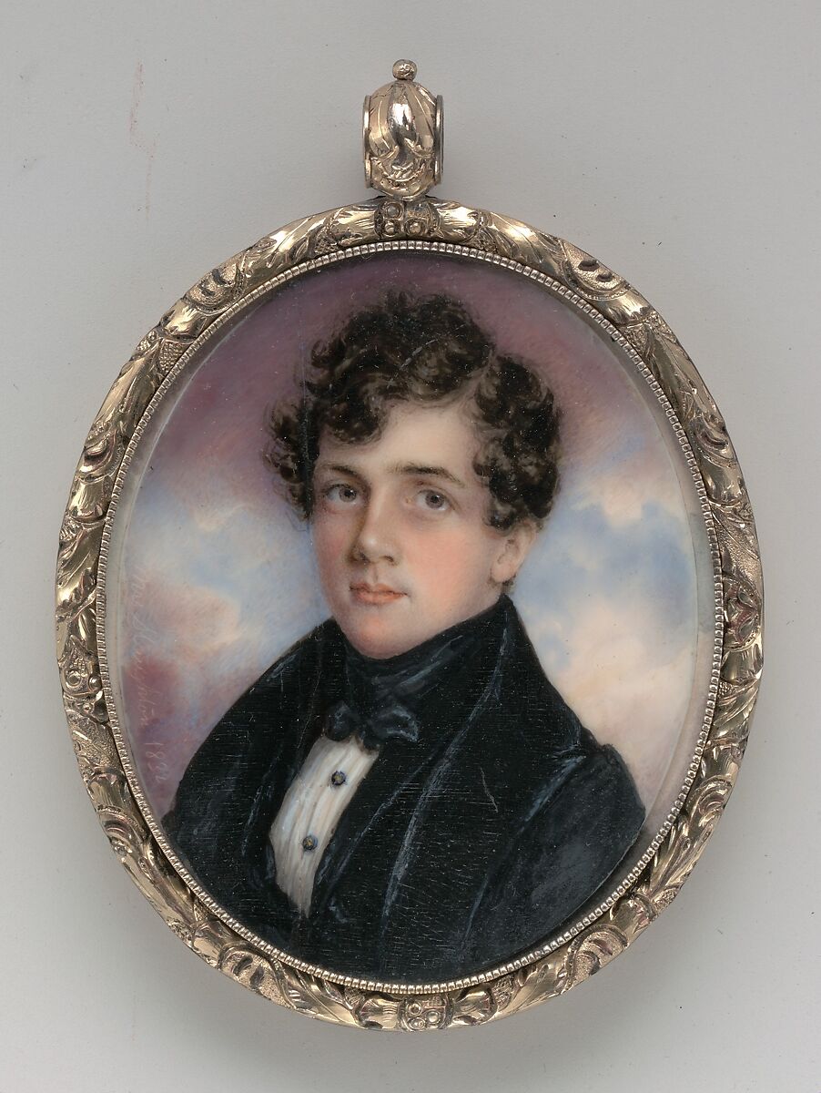 Portrait of a Gentleman, Anna Claypoole Peale (1791–1878), Watercolor on ivory, American 