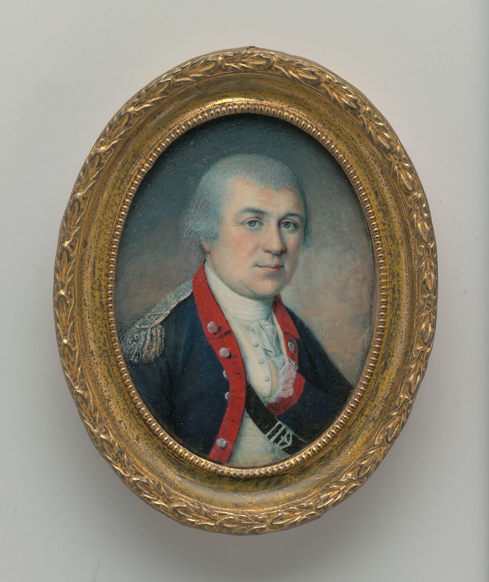 General Henry Knox, Charles Willson Peale (American, Chester, Maryland 1741–1827 Philadelphia, Pennsylvania), Watercolor on ivory, American 