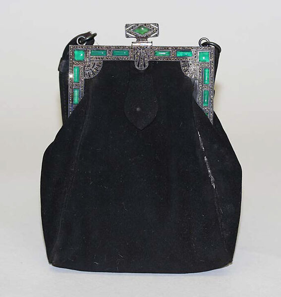 Evening purse, Jay-Thorpe, Inc., leather, metal, French 