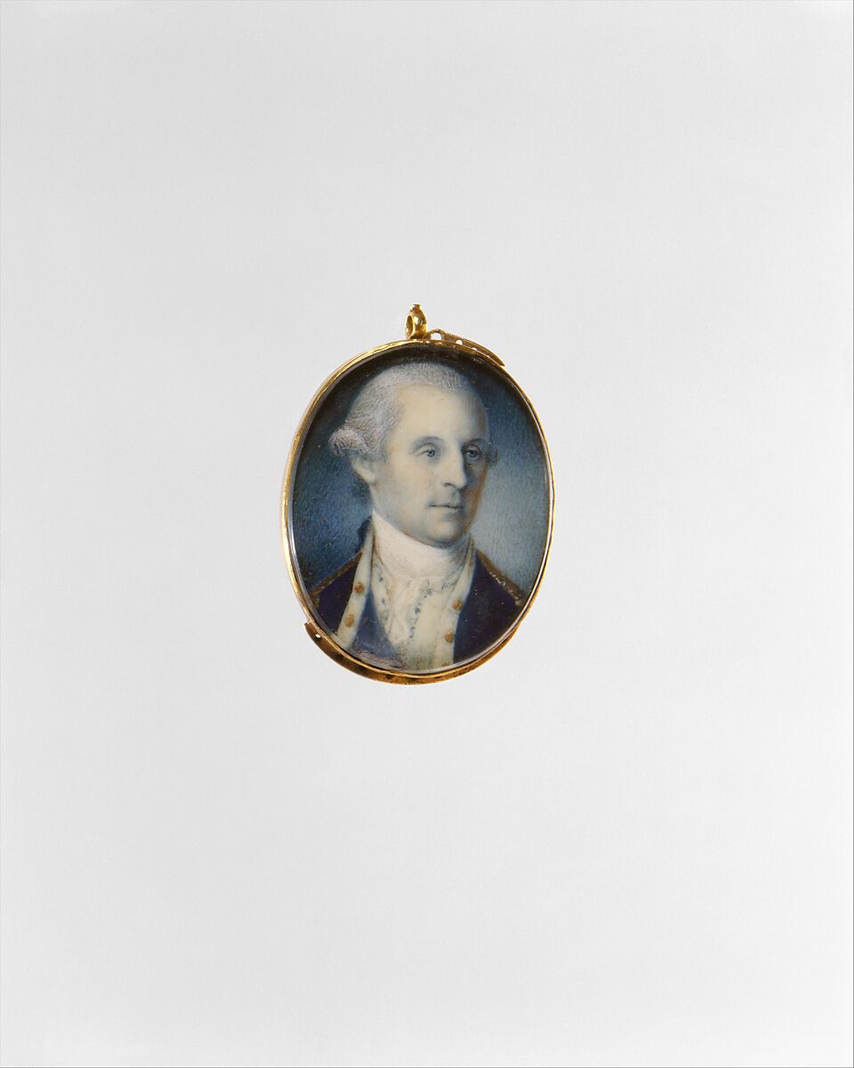 George Washington, Charles Willson Peale (American, Chester, Maryland 1741–1827 Philadelphia, Pennsylvania), Watercolor on ivory, American 