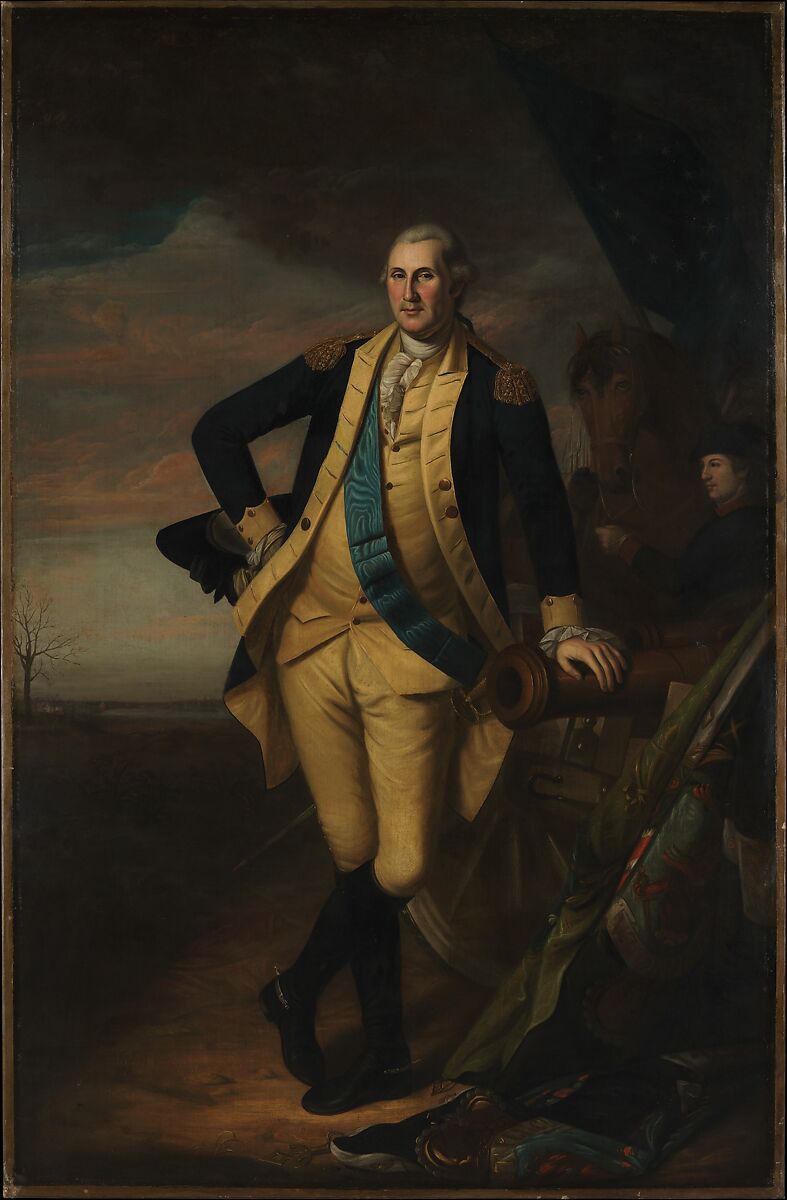 George Washington, Charles Willson Peale (American, Chester, Maryland 1741–1827 Philadelphia, Pennsylvania), Oil on canvas, American 