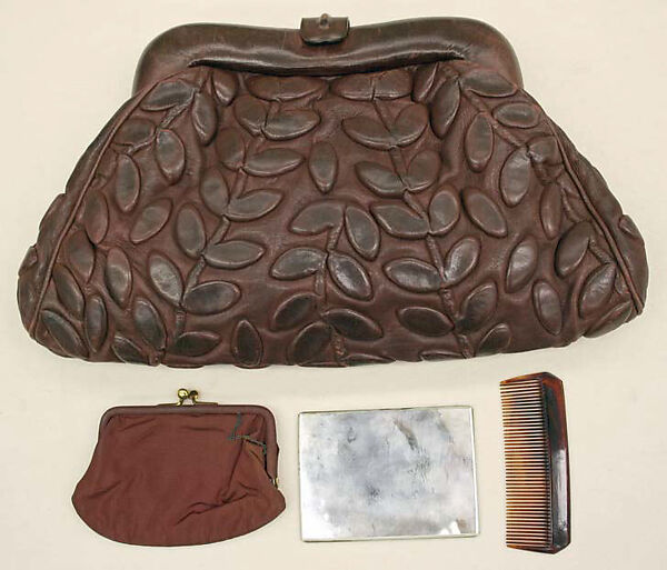 Purse, Harry Rosenfeld, leather, American 