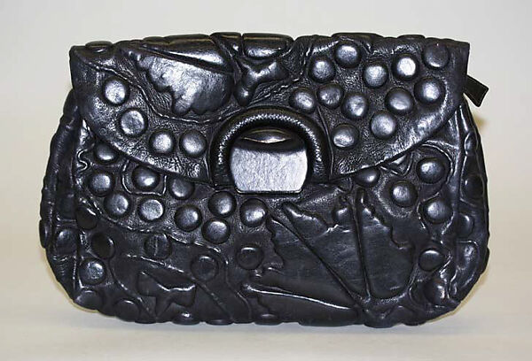 Purse, Harry Rosenfeld, leather, silk, American