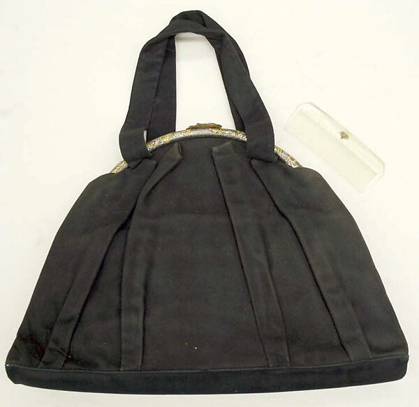 Purse, Harry Rosenfeld, leather, silk, American 