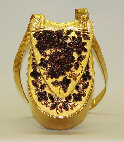 Cocktail bag, Harry Rosenfeld, leather, silk, American