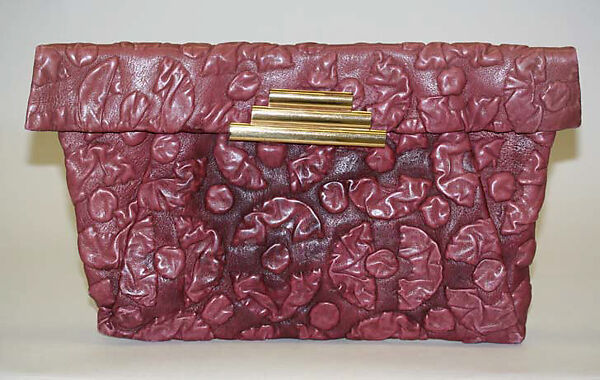Purse, leather, American