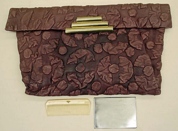 Purse, leather, American 