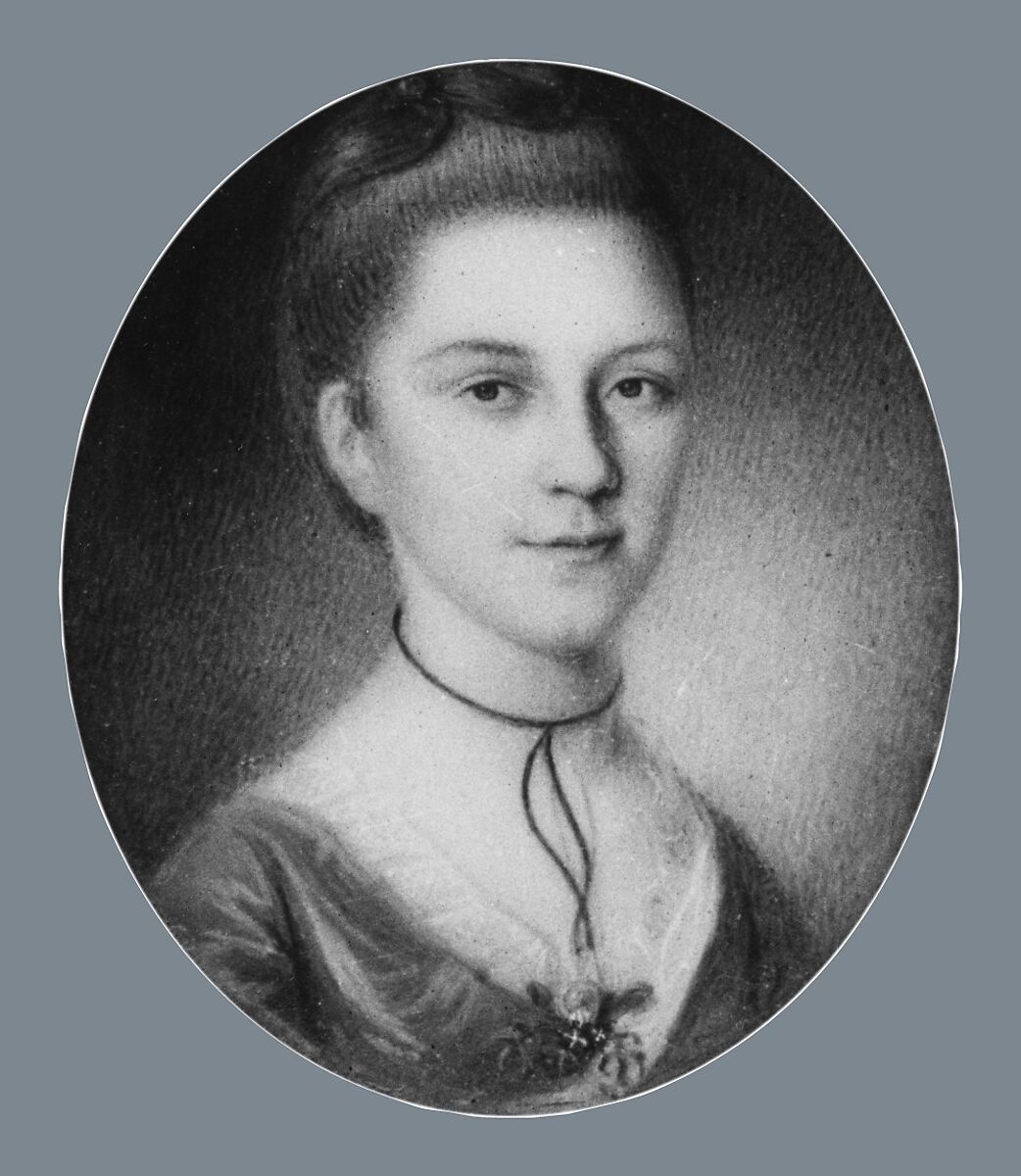 Mrs. Michael Taney (Monica Brooke), Charles Willson Peale (American, Chester, Maryland 1741–1827 Philadelphia, Pennsylvania), Watercolor on ivory, American 