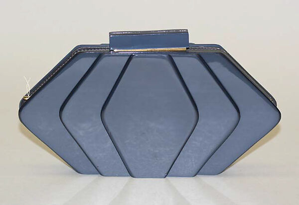 Clutch, Barbara R. Bolan, plastic, leather, American 