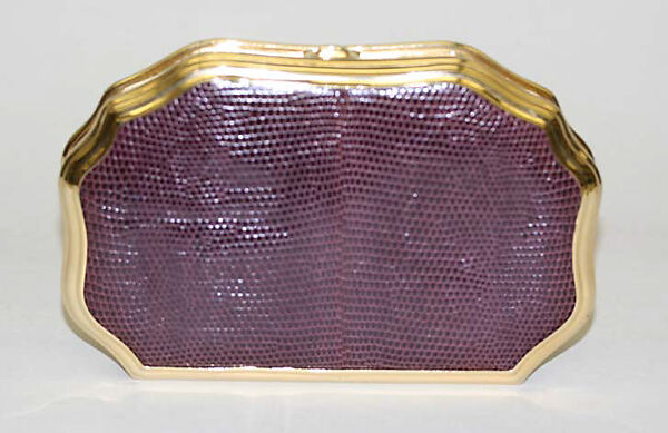Minaudière, Judith Leiber (American, born Hungary, Budapest 1921–2018 Springs, New York), leather, metal, American