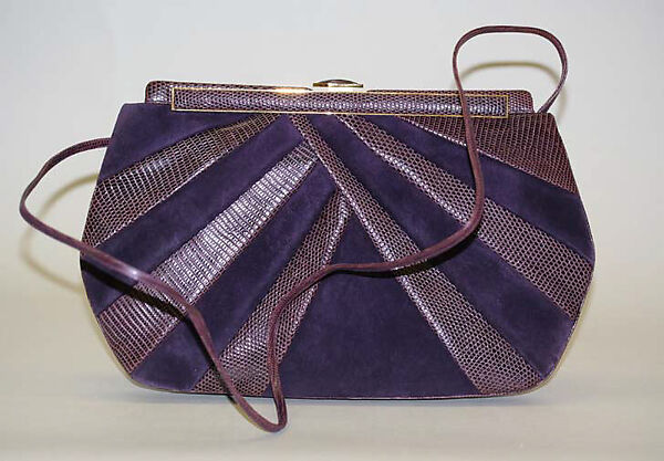 Purse, Judith Leiber (American, born Hungary, Budapest 1921–2018 Springs, New York), leather, metal, silk, American