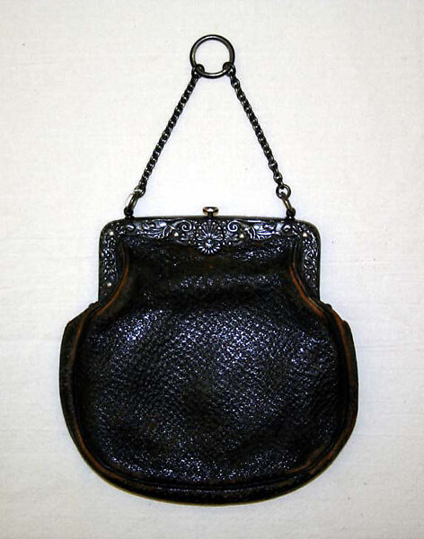 Purse, leather, American 