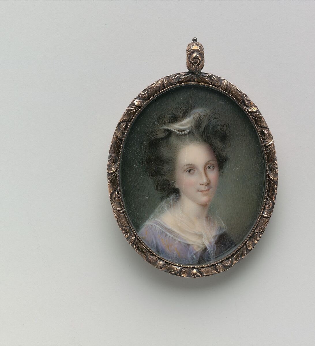 Mrs. Charles Willson Peale (Rachel Brewer), Charles Willson Peale (American, Chester, Maryland 1741–1827 Philadelphia, Pennsylvania), Watercolor on ivory, American 