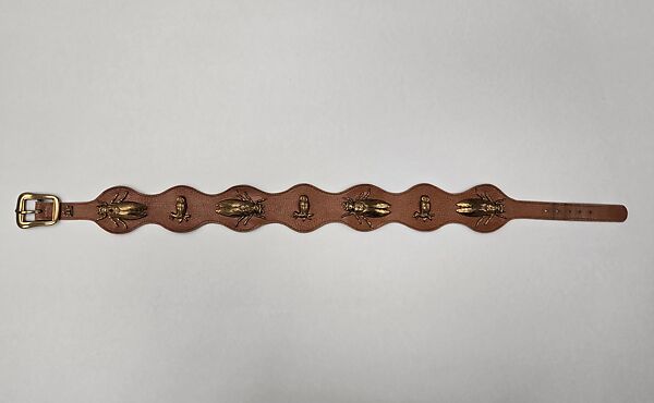 Accessory set, leather, metal, American