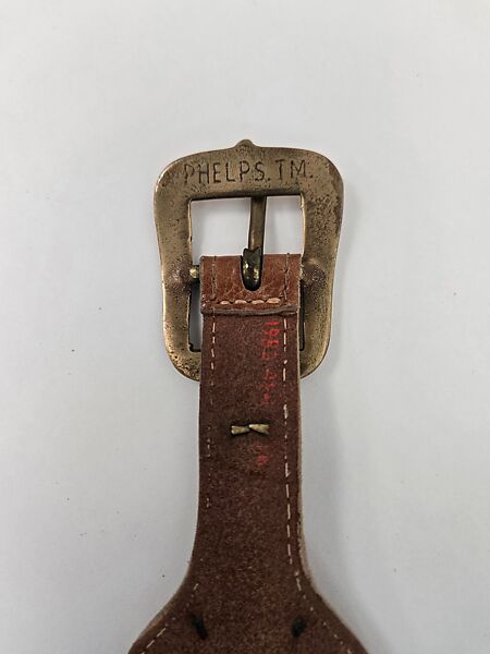 Accessory set, leather, metal, American