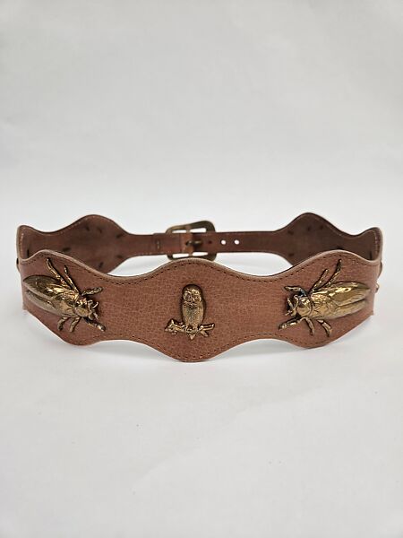 Accessory set, leather, metal, American