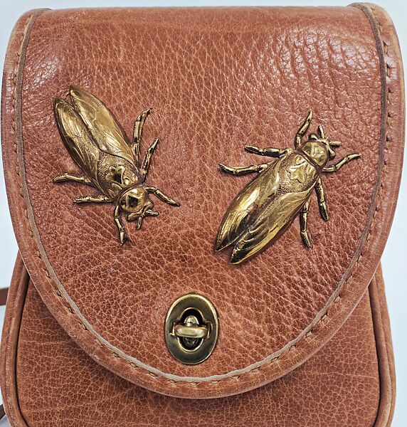 Accessory set, leather, metal, American