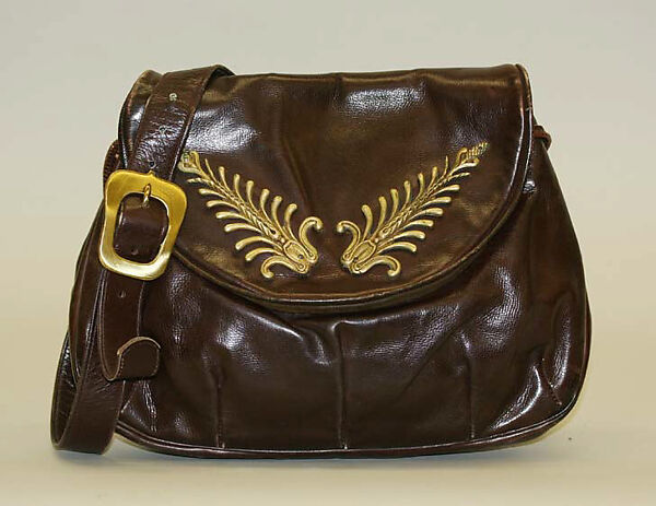 Purse, Phelps (American, founded 1940), leather, metal, American 