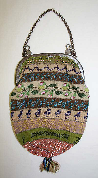 Purse, silk, European 