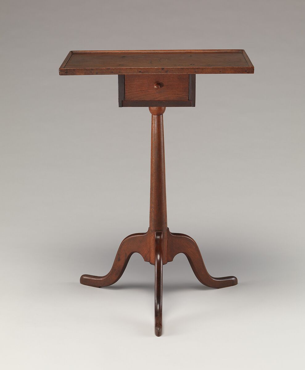 Candle Stand, United Society of Believers in Christ’s Second Appearing (“Shakers”) (American, active ca. 1750–present), Cherry, birch, pine, American, Shaker 