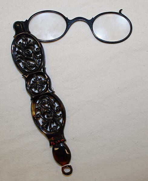 Lorgnette, plastic (cellulose nitrate), American or European 