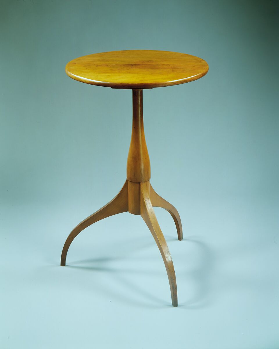 Candle Stand, United Society of Believers in Christ’s Second Appearing (“Shakers”) (American, active ca. 1750–present), Cherry, American, Shaker