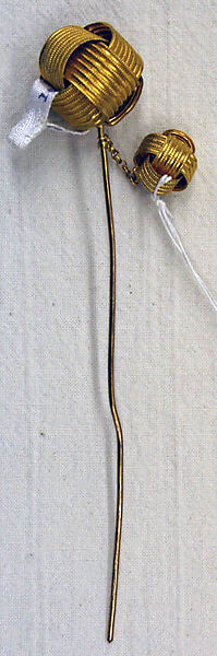 Headdress, silk, metal, American