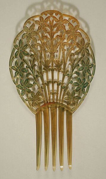 Comb, plastic (cellulose nitrate), American or European
