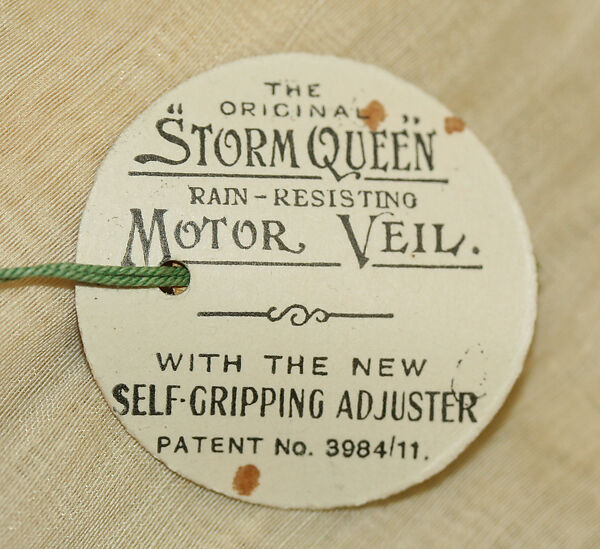 Veil, cotton, silk, American
