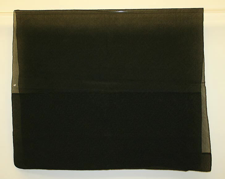 Mourning veil, silk, American 