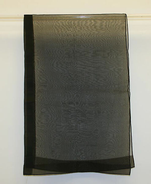 Mourning veil, silk, American 
