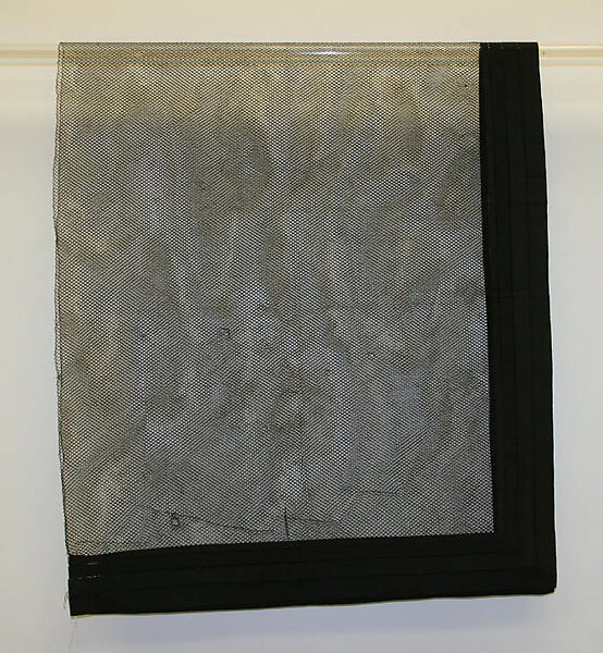 Mourning veil, silk, American 