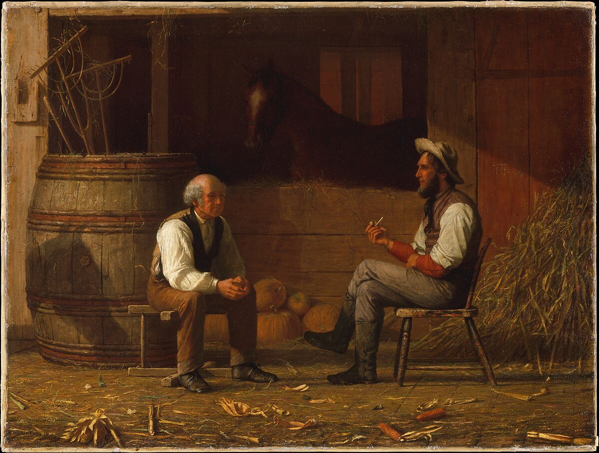 Talking It Over, Enoch Wood Perry (1831–1915), Oil on canvas, American 