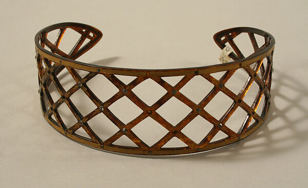 Hairband, plastic (cellulose nitrate), American