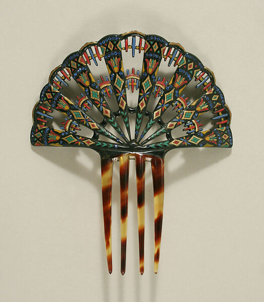 Comb, plastic (cellulose nitrate), American 
