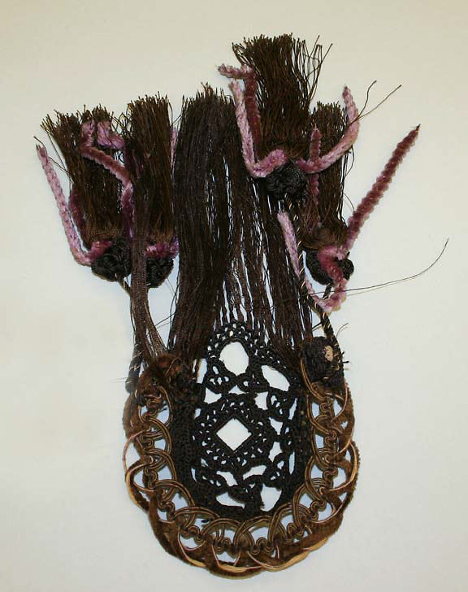 Headdress, silk, probably American 