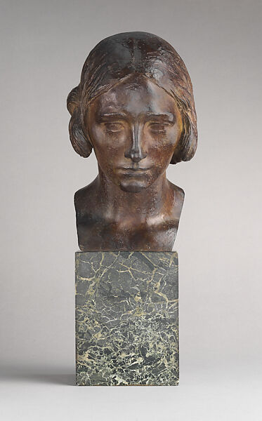 Study of a Head, Attilio Piccirilli (American (born Italy), Massa Carrara 1866–1945 New York), Bronze, American