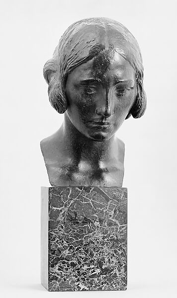 Study of a Head, Attilio Piccirilli (American (born Italy), Massa Carrara 1866–1945 New York), Bronze, American