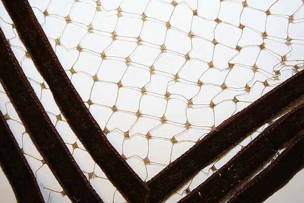 Veil, cotton, silk, American